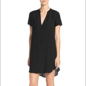 Lush brand black short sleeve shift dress size XS